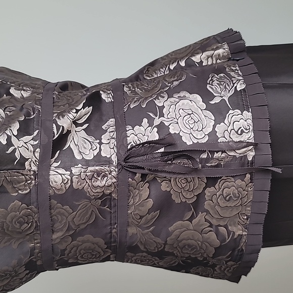 NWOT 100% Silk Vintage Formal Ann Taylor Top & Skirt, Brown, Size: 8 - Picture 16 of 16